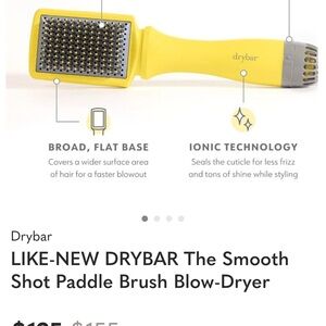 Drybar Yellow Ionic Paddle Brush Blow-Dryer